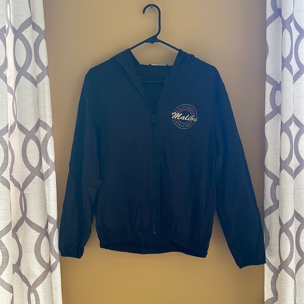 Black Brandy Melville “California Malibu Locals Only” Windbreaker